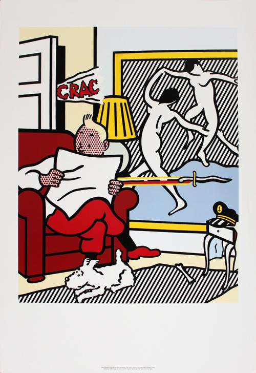 Roy Lichtenstein - Tintin Reading (1993)