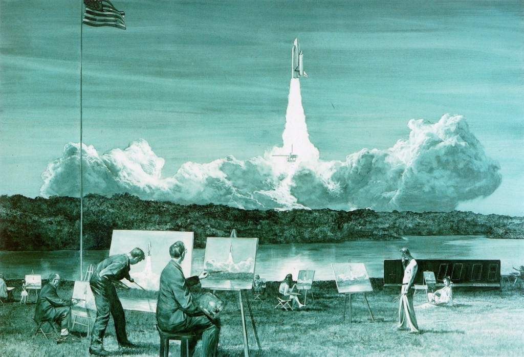 Mark Tansey - Action Painting II (1984)