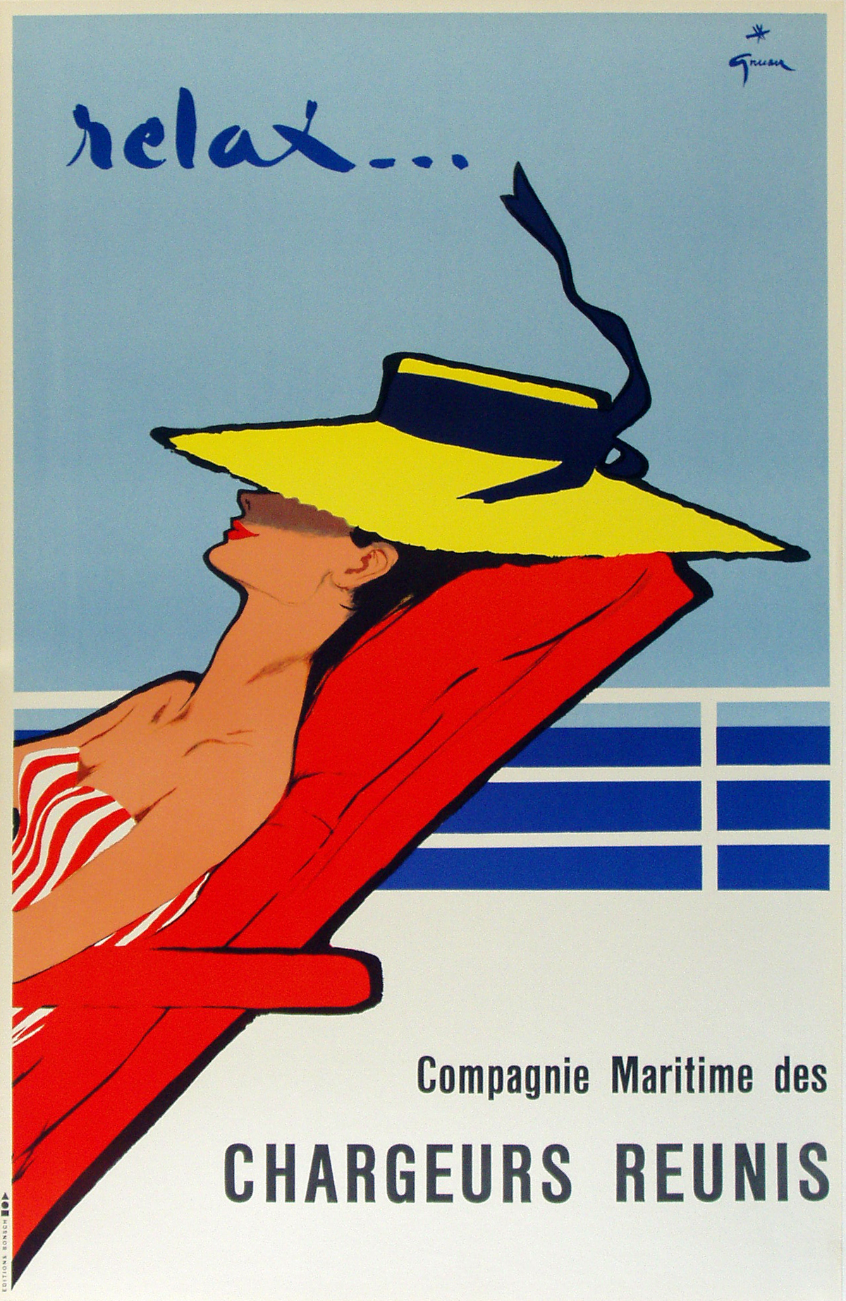 René Gruau advertisement, "Relax"