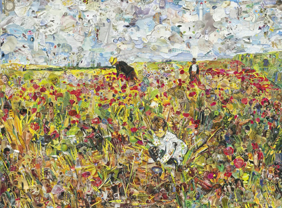 Vik Muniz - Pictures of Magazines 2  Picking flowers in a Field, after Mary Cassatt