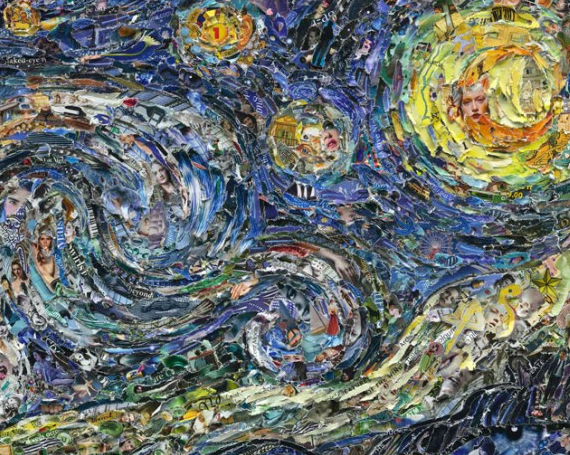 Vik Muniz - Pictures of Magazines 2  Starry Night, after Van Gogh