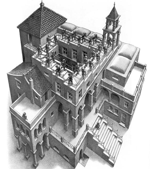 M.C. Escher - Ascending and Descending