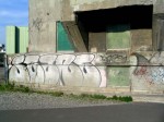 Lachine canal bike path - Stare graffiti