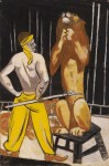 MAX BECKMANN, Löwenbändiger - Zirkus (Lion Tamer - Circus)