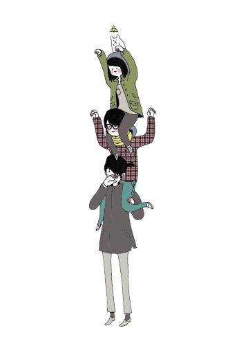 sketchbook - Human Totem Pole