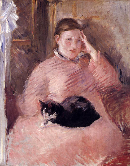 Édouard Manet - Madame Manet With a Cat