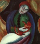 Franz Marc - A Girl with a Cat II