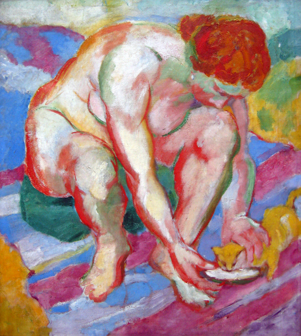 Franz Marc - Nude With Cat