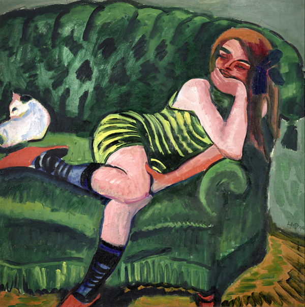 Max Pechstein- Das Grüne Sofa