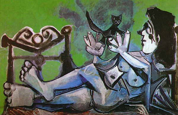 Pablo Picasso - Lying Female Nude with Cat