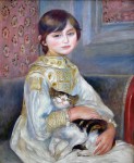 Pierre-Auguste Renoir - L'enfant au Chat (Mademoiselle Julie Manet)